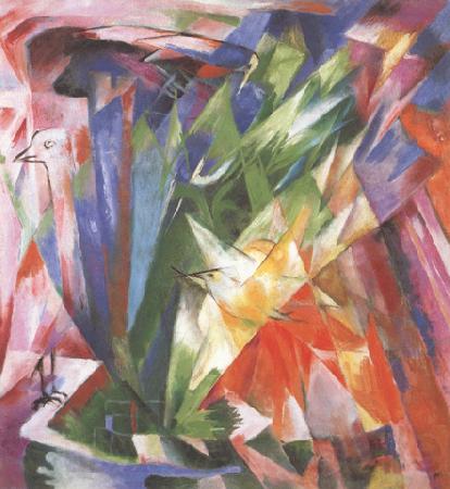 Franz Marc The Birds (mk34) Norge oil painting art